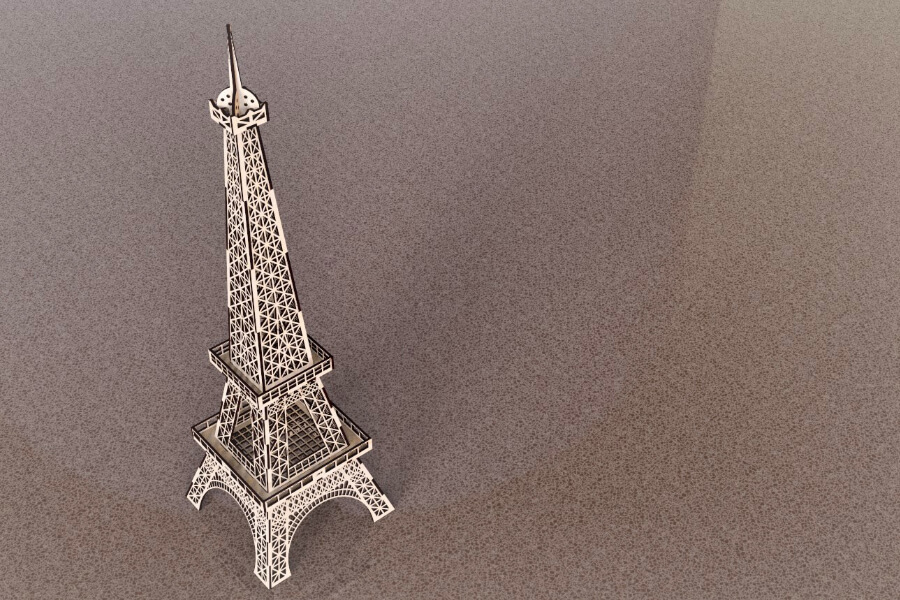 Macheta Turnul Eiffel Debitat Laser