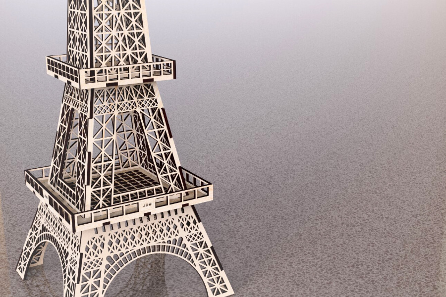 Turnul Eiffel Debitat Laser