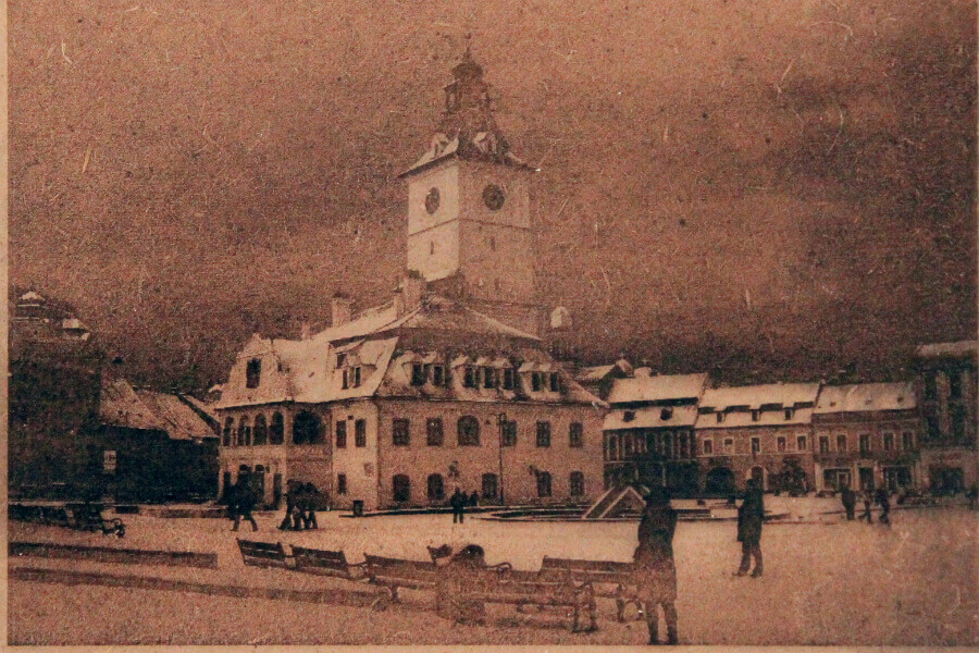 Fotogravura Piata Sfatului Brasov